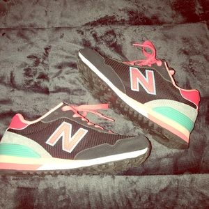 Women’s New Balance multi colored suede sneakers